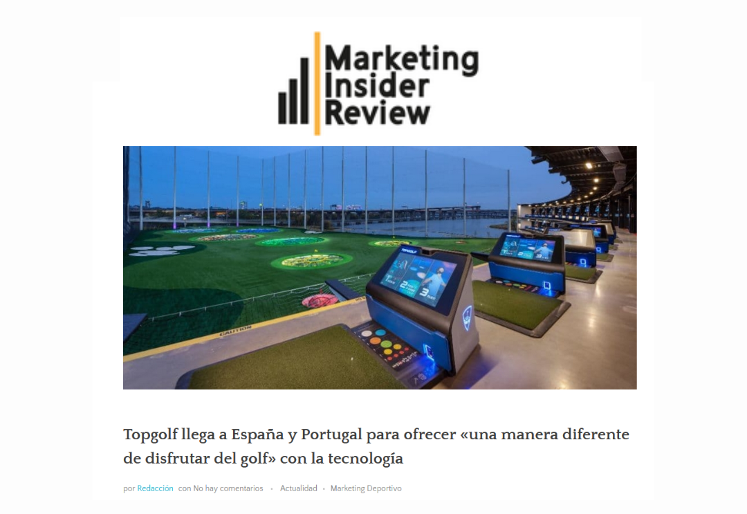 Topgolf llega a España y Portugal para ofrecer «una manera diferente de disfrutar del golf» con la tecnología